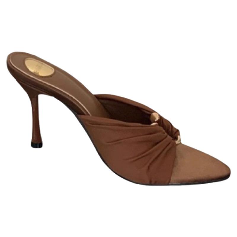 High Heels One-piece Shoes New Women's Shoes Pointed-toe Thin-heeled Slippers
