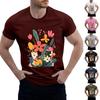 Men's Stand Collar Short Sleeve Shirt Loose Leisure Holiday Shirt Man