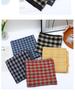 Korean Retro Plaid Cotton Linen Scarf - Double-Sided, Versatile Neck Warmer for Men & Women, Autumn/Winter