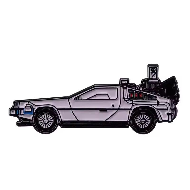Back to the Future Enamel Pin Badges Anime Lapel Pins for Backpack Men Brooch for Clothes Pins Accessories Gifts