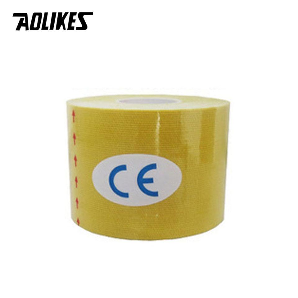 Aolikes 2 Size Kinesiology Tape Breathable Waterproof Sports Tape for Knee Muscle Pain Relief Athletic Recovery