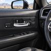 Front Inside Door Handle Assembly with Plastic Construction, Integrated Pull Lever, and Multiple Mounting Openings