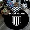 Custom Name,Newcastle United FC pattern round rug,Carpet Rug for Living Room Bedroom Playroom ,Non-slip Floor Mat,Holiday Gifts and Birthday Gifts.