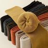 Solid Color Warm Long Socks Autumn Winter Knitted Stockings New Thermal Foot Cover for Women
