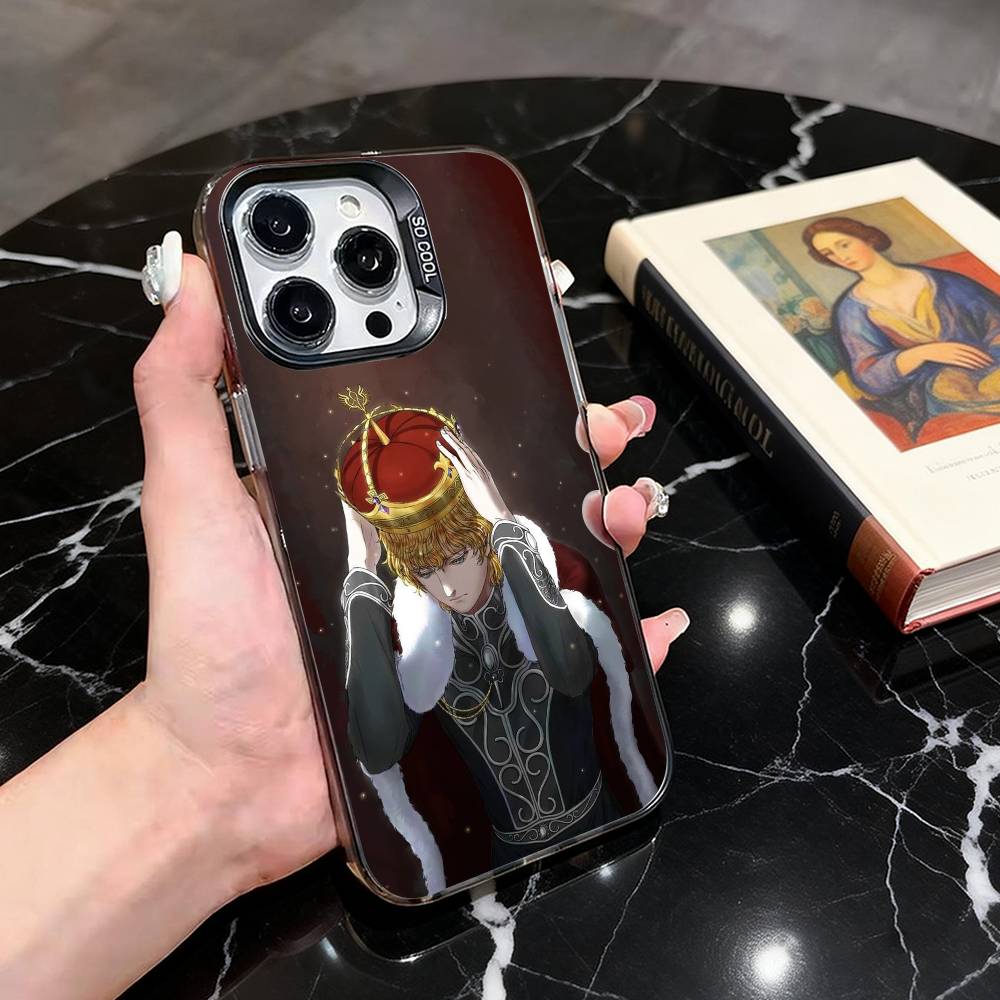 

L-lohengramm R-Reinhard v-von -RVL-es Чехол для iPhone 17,16,15,14,13,12,11 Plus,Pro Max,Цветной Серебряный Внутренний Чехол iPhone16promax