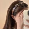 1pc The Colors of Autumn! Coffee Colored Belt Buckle, Heart-shaped Headband, Women's New Headband, Maillard Headband