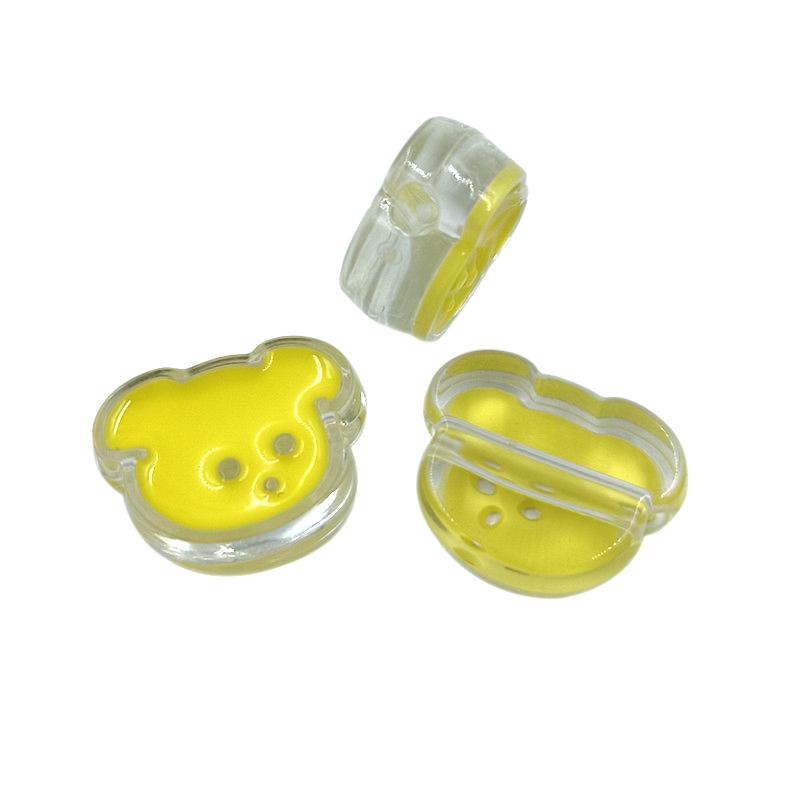 Kreativ für Schmuckherstellung 3 Stück Blume Hundeform Acrylperlen Anhänger Halskette Armband Großhandel DIY Fundstücke