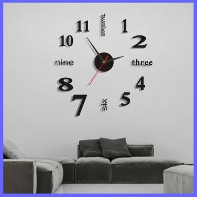 Europäischer Stil Wohnzimmer Schlafzimmer Stille Uhr Ohne Bohren Einfache Englische Uhr Zuhause Kreativ Diy Wandaufkleber Wanduhr