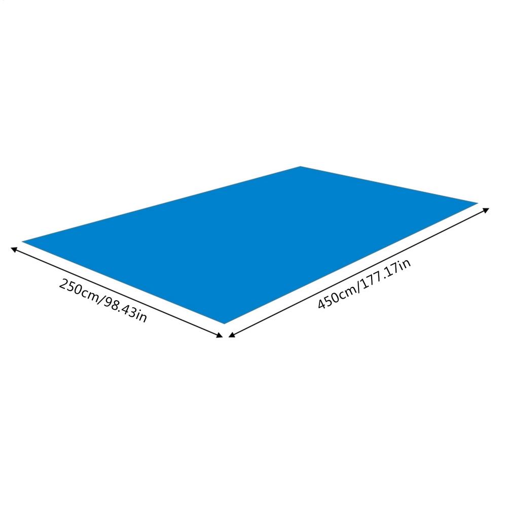 Tapete Impermeável para Piscina de PE Tecido de Piso para Piscina Cobertura de Piso para Piscina Resistente Tapete de Tecido para Piso de Piscina Retangular