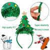 Elf Hat Christmas Headband - Festive Headwear for Kids & Adults, Party Supplies with Santa Claus Leg Design