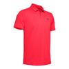 Under Armour Polo Shirts Men's Red Polo Collar Moderate Straight Fit 1350035-628