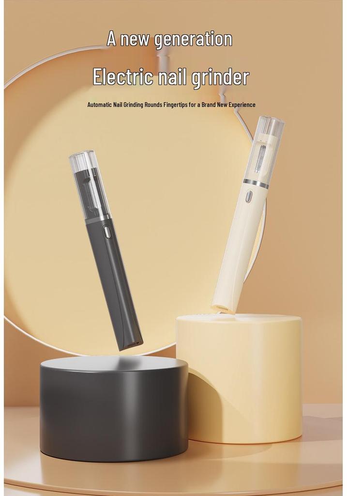 Silent Electric Nail Clippers with Long-Lasting Battery, Small & Portable Manicure Set for Home Use