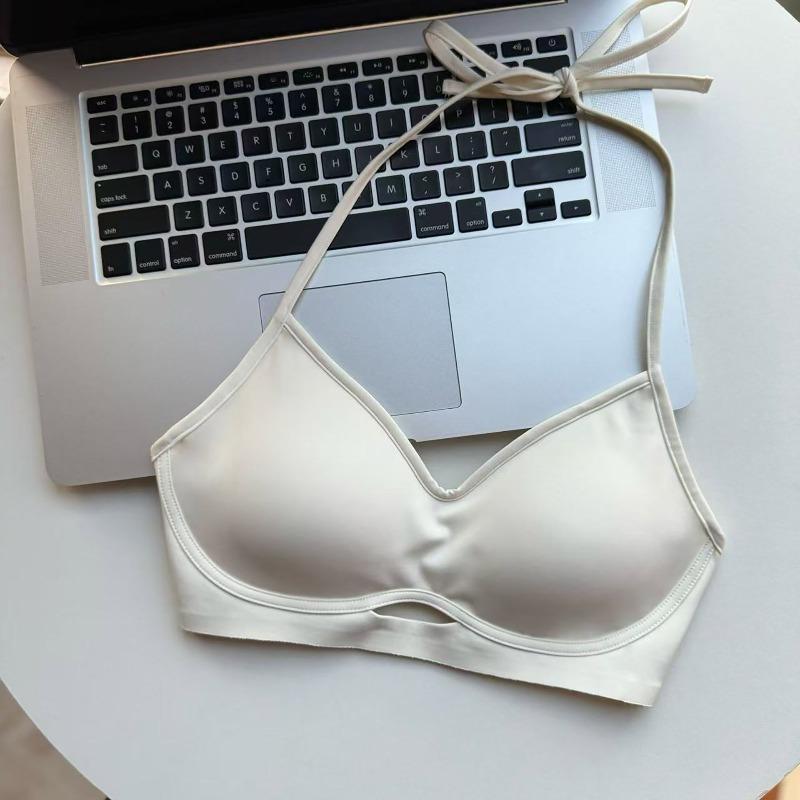 Neck Seamless Sports Underwear, Sexy Beauty, Thin Shoulder Straps, Small Breasts, Bras Gathered and Large, No Steel Rims, Sub-breasts, Bras.