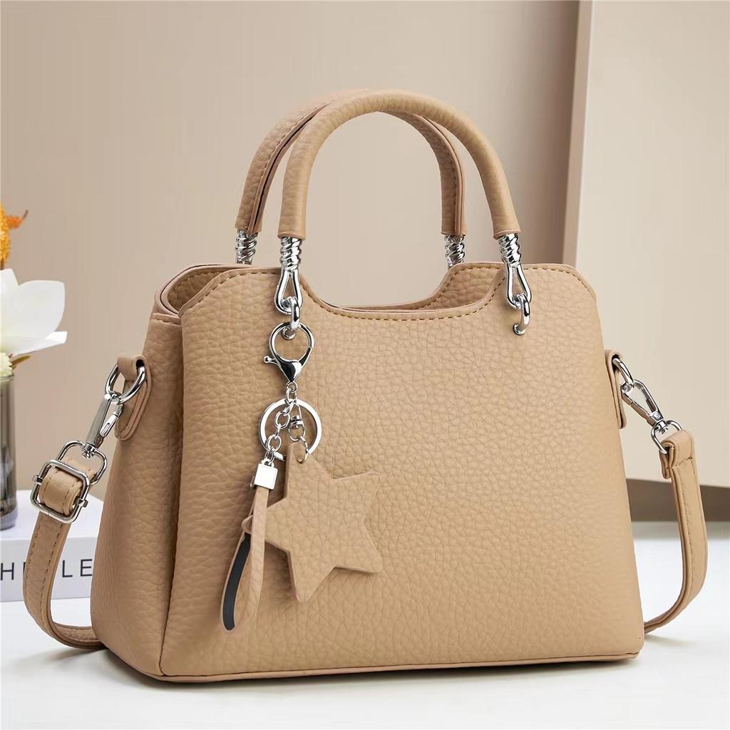 Solid Color Simplicity Large Capacity Shopping Bag Casual Women's Handbag Classic Fashion Women's Office Business Shoulder Bag