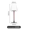 Shangqi Luxury Red Stem Burgundy Wine Glass