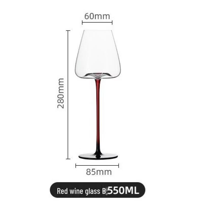Shangqi Luxury Red Stem Burgundy Wine Glass