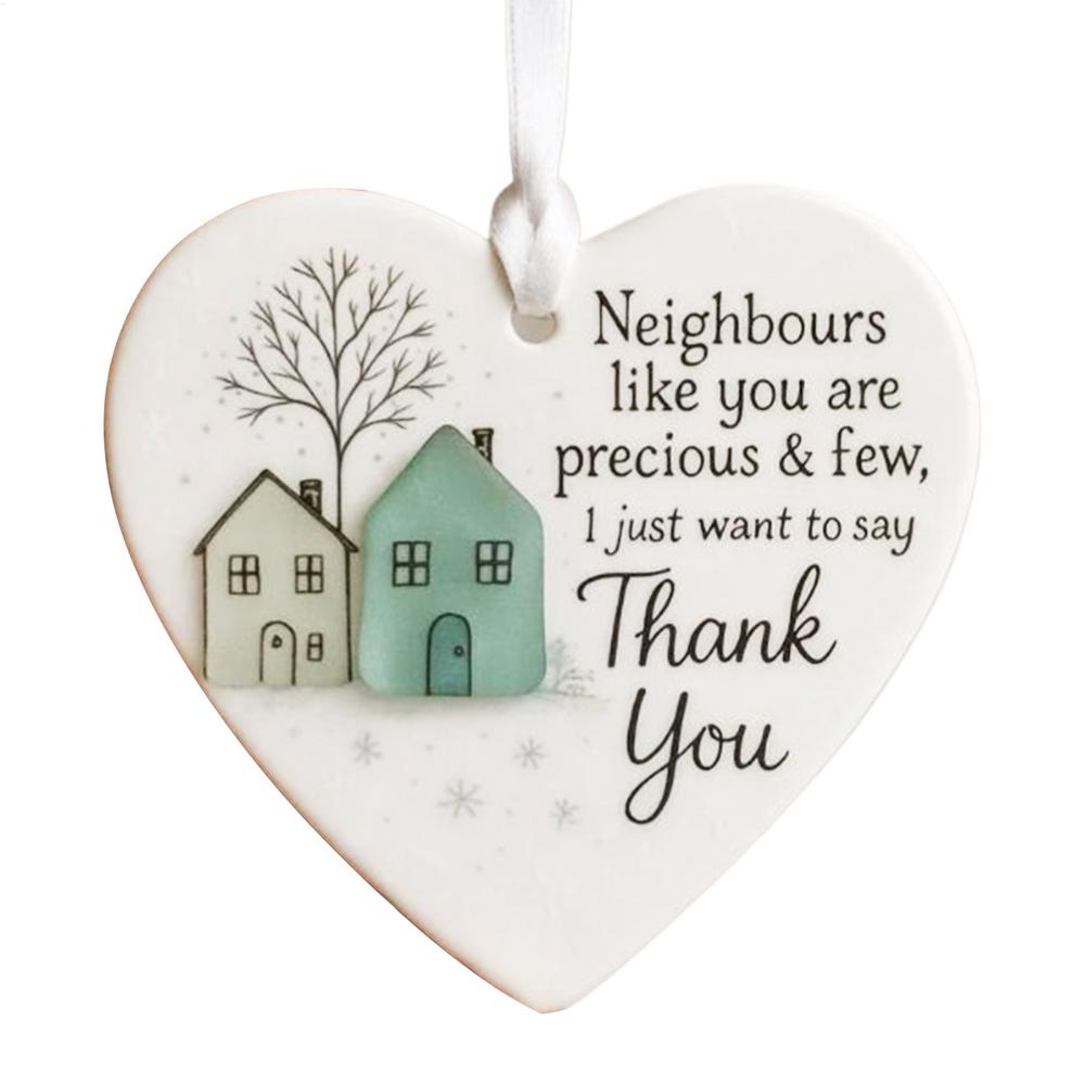 3D Printed Ceramic Heart Ornament 2025 Hangable Christmas Tree Ceramic Love Heart Ornament for Window Wall Decoration