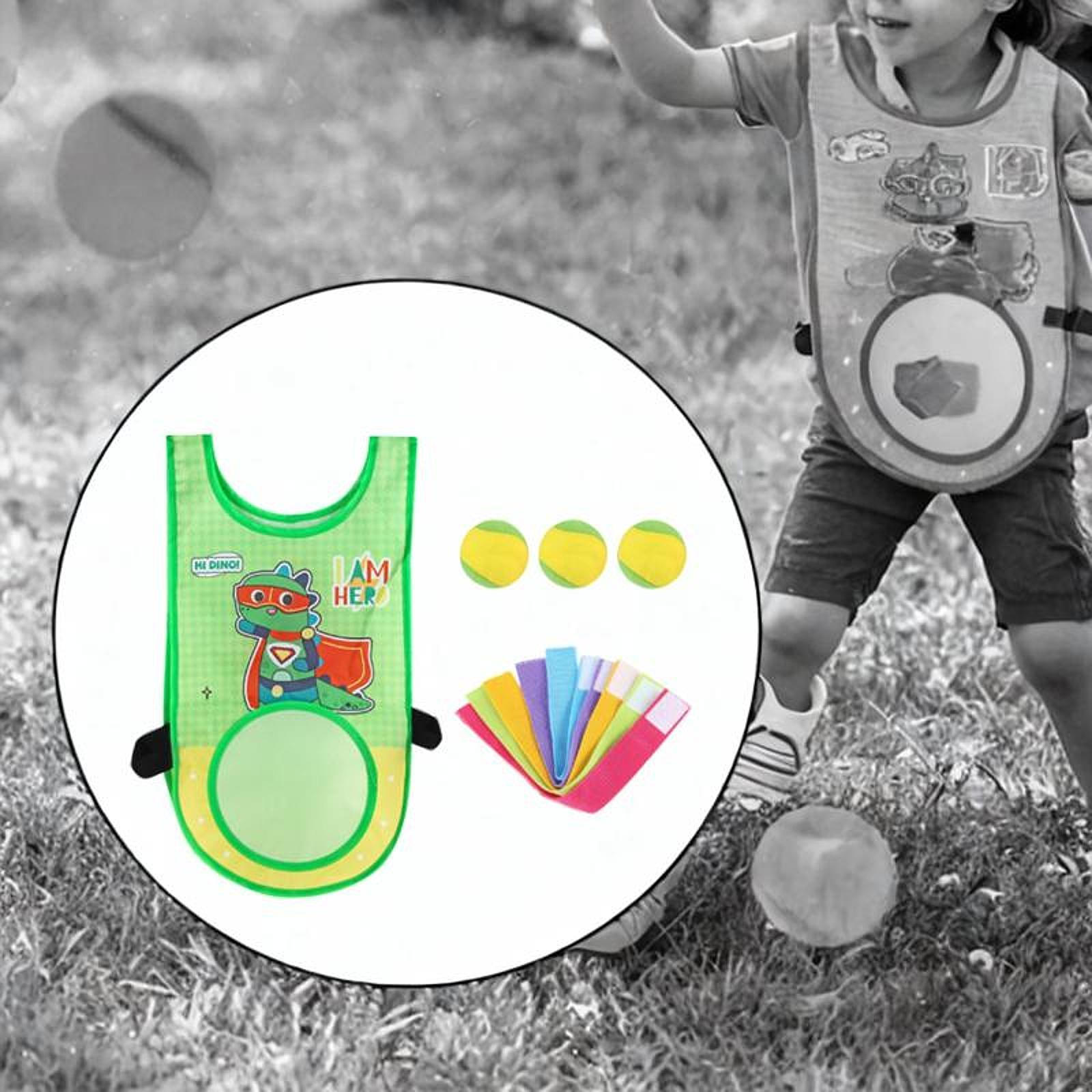 

Вышибалы Игра 3 липкий мяч дошкольный запуск мячи игры жилет для кемпинга внутренний газон зелёный