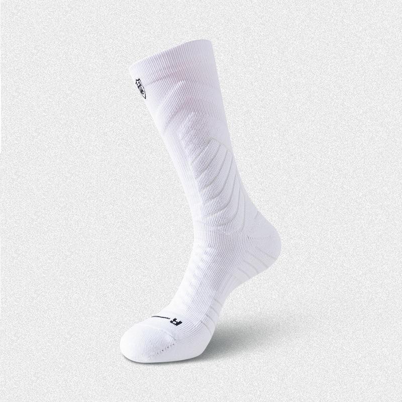 Herren Plus Size Elite Basketball & Badminton High-Top Lange Dicke Socken