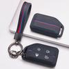 Soft Silicone Car Key Ring Strap for Volvo New FM FH Truck FH16 Honeycomb Texture Racing Stripe Key Ring Holder Protector Shockproof