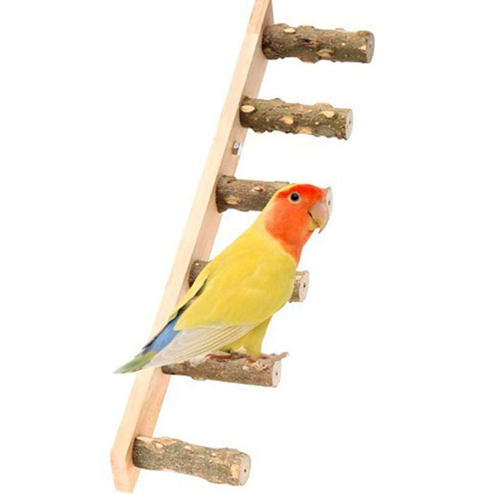 4/6/8 Step Bird Climbing Ladder Wear-resistant Parrot Grinding Claws Stick  Budgie