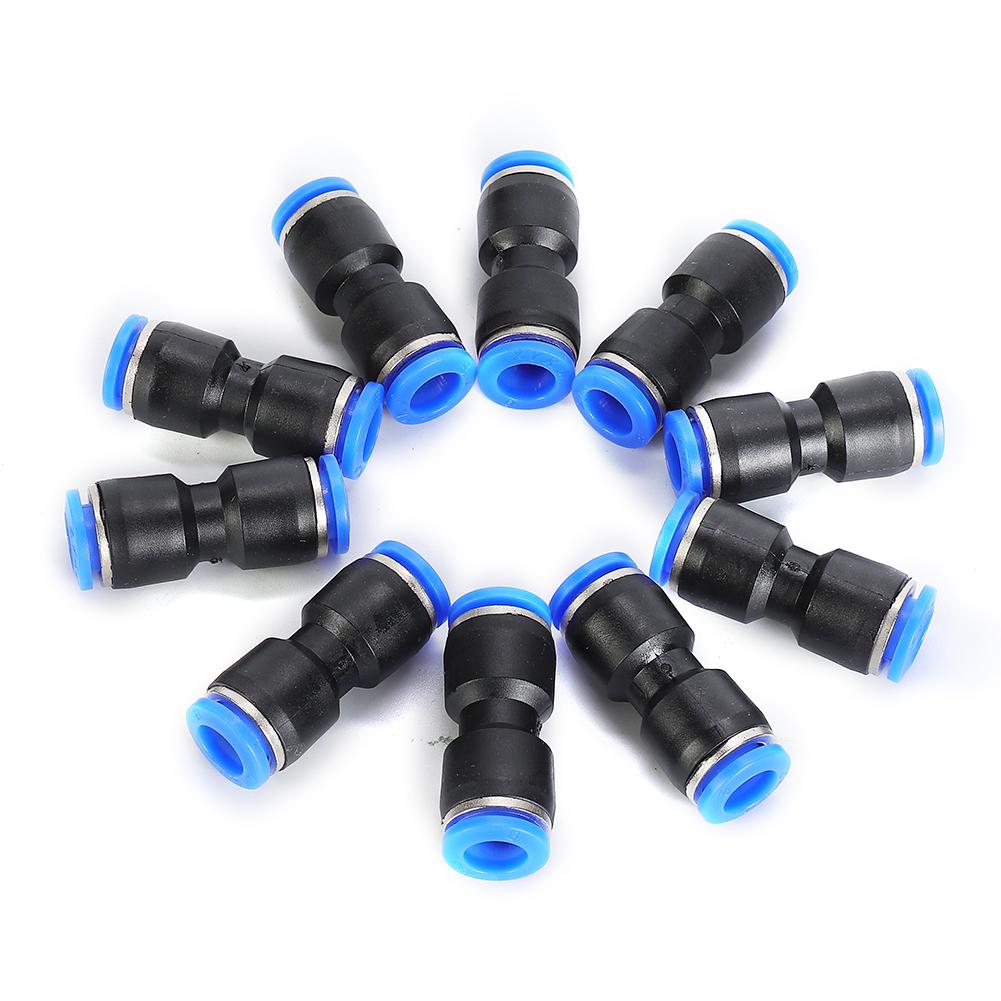 40pcs 6/8/10/12MM Straight Push Connectors Pneumatic Connect Fittings Quick Release Pneumatic Air Hose Fittings Repair