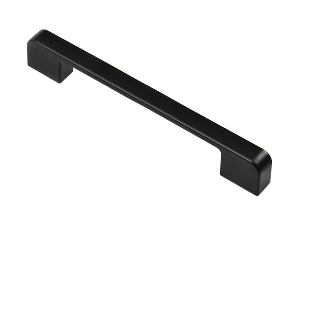 

96/128/160 мм суцільна ручка з цинкового сплаву, ручки ящика для шафи Нова шафа з відкритою ручкою 169mm чорний