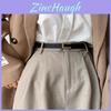Trendy New Buttoned Waist Belt Korean Student Simple Versatile Denim Dress Long Shirt Decoration Belt Gold Silver Buckle