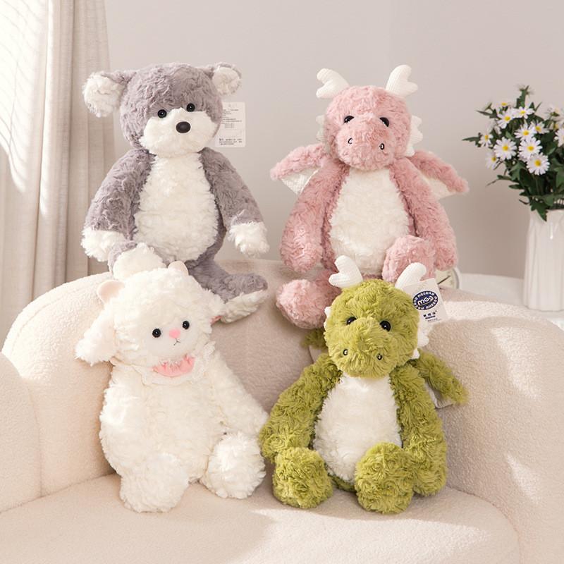 Cartoon Sheep Dragon Dog Plush Toy Dolls Room Decoration Children Gift Festivals