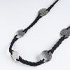 Style Bohemian Metal Decor Knot Design Women Casual Woven Belt For Daily