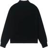 CALVIN KLEIN Embroidered Logo Baseball Collar Solid Loose Long Sleeve Zip Sweatshirt Men Black 81JP239-002