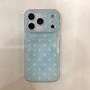 INS Korean polka dot magnetic mobile phone case is suitable for Apple 17/16PRO solid color small fresh engraved iPhone15/14.