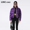 JINYUJIE Women's Short Stand Collar Puffer Down Jacket