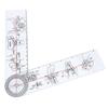 3pcs White Spinal Goniometer 8inch 3-Piece Goniometer Kit Goniometer Set  Physical Recuperation