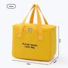 Letter Canvas Insulated Lunch Bag Large Capacity For Office Workers
