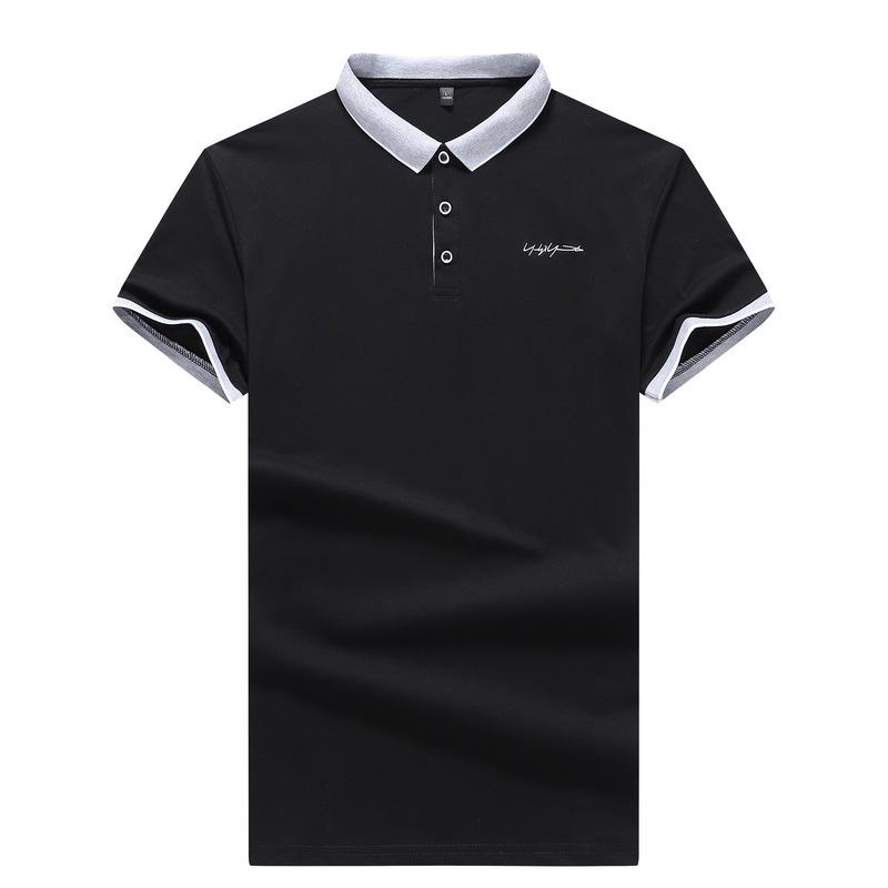 Men 'S Short -Sleeved T -Shirt Men 'S Polo Shirt Cotton Summer Lapel T -Shirt 