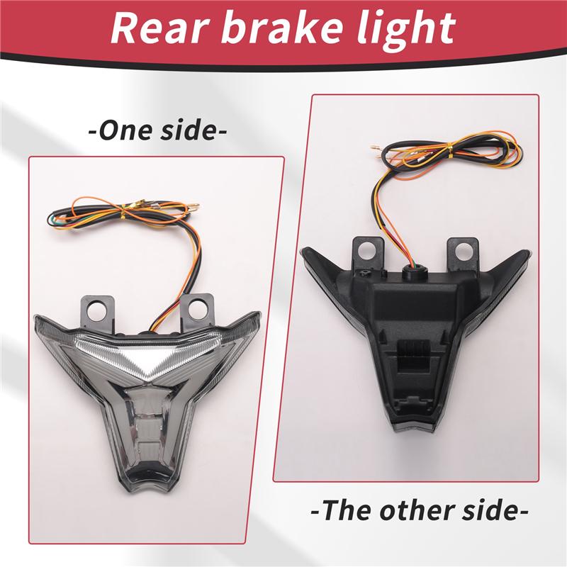 L10A Motorcycle Tail Light LED Rear Brake Turn Signals For Kawasaki Z250 Z400 Z1000 Ninja ZX-10R ZX-6R 2014-2025