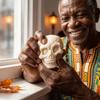 Crackling Building Block Pumpkin Skull Ball Sound Effects Pumpkin Skull Squishy Toy  Hand Relax
