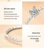 Korean Fashion S925 Sterling Silver Zircon Open Ring for Women