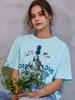 SORRY, TOO MUCH LOVE Angel Pineapple Tee_Blue