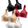 Women Seamless Wide Strap Full Cup Anti Sag Push Up Breathable Side Support Bra