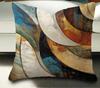 Abstrakte Kunst Wellenmuster Kissenbezüge Muster Kissenbezug Geeignet für Sofa Schlafzimmer Auto Kissenbezug