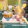Cross Border Kids Double Sided 108Cm Spray Water Kitchen Tableware Supermarket Shopping Set Pretend Play Toy