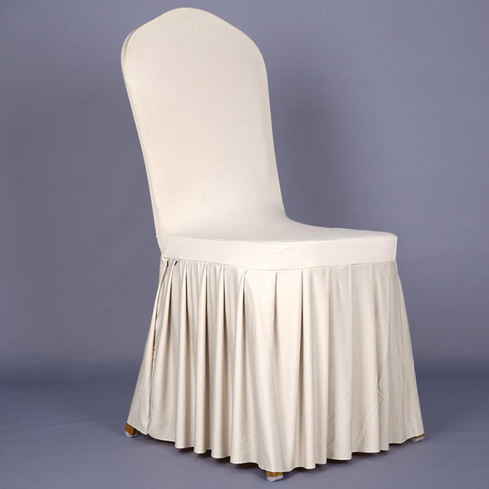 

Hotel style banquet chair cover Oxford skirt chair cover сірий