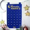 DIY Eid Mubarak Felt Ramadan Calendar With Pocket for Kids Gifts Countdown Calendrier Ramadan 2025 Kareem Muslim Party Decor