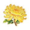 Flower Gods Brooch, Metal Pin Badge with UV Printed, Peony Plum Blossom Design Lapel Pin for Hanfu And Chinese Style Wear