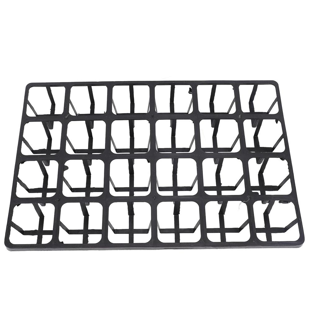5PCS Nursery Pot Tray with 24 Cells Plant Pot Carrying Tray Plastic 24 Cells Square Flowerpot Carrier Tray for Gardening
