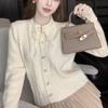 Soft and Sweet Braided Knit Sweater Coat - Women's Autumn/Winter College Style Cardigan