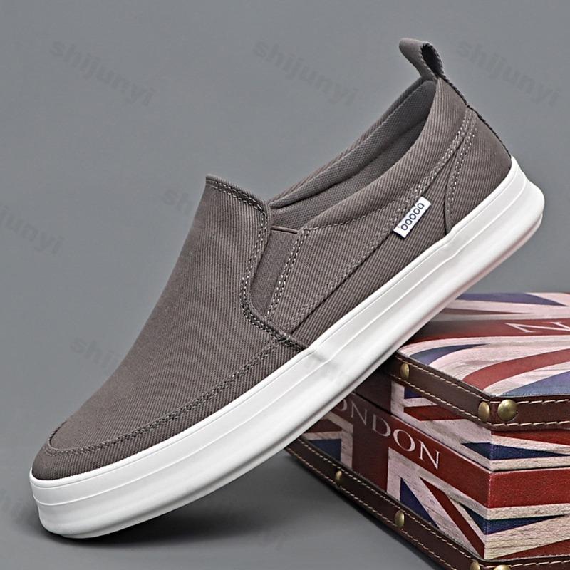 Fashion Mens Casual Shoes Cloth Flat Shoes Autumn 2025 New Male Sneakers Luxury Design Canvas Skate Shoes Men Classics Zapatillas Hombre