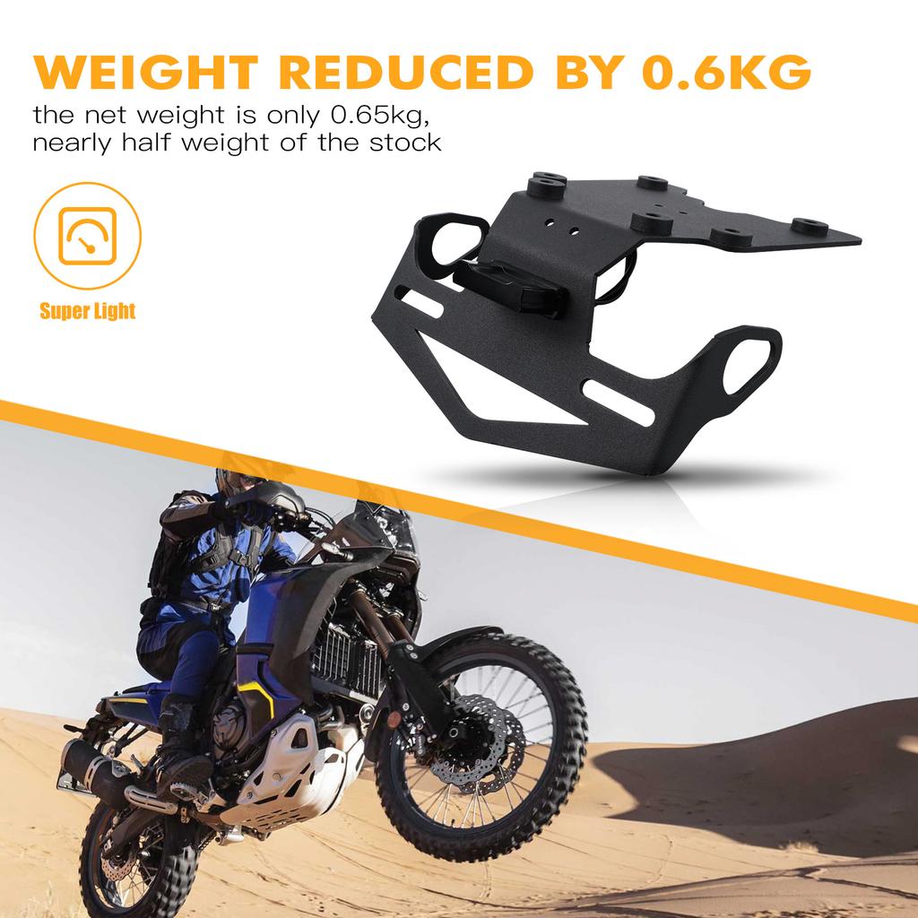 NICECNC Für Yamaha Tenere 700 2019-2024 Kennzeichenhalter Halterung Heckumbau Kotflügelentferner Für Yamaha Tenere 700 2019-2024